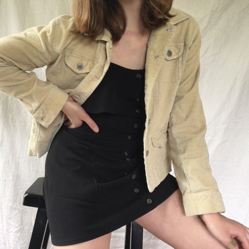 Hannah creme corduroy jacket